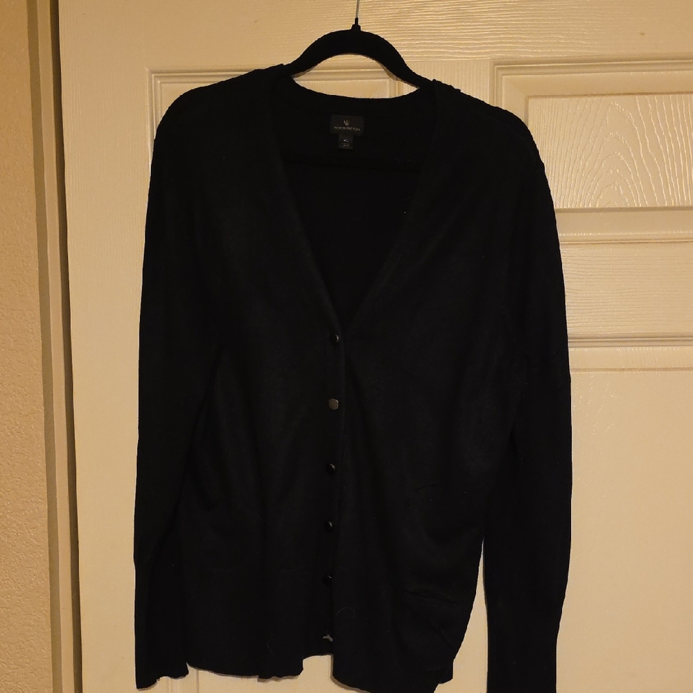 Worthington Elegant Black Cardigan